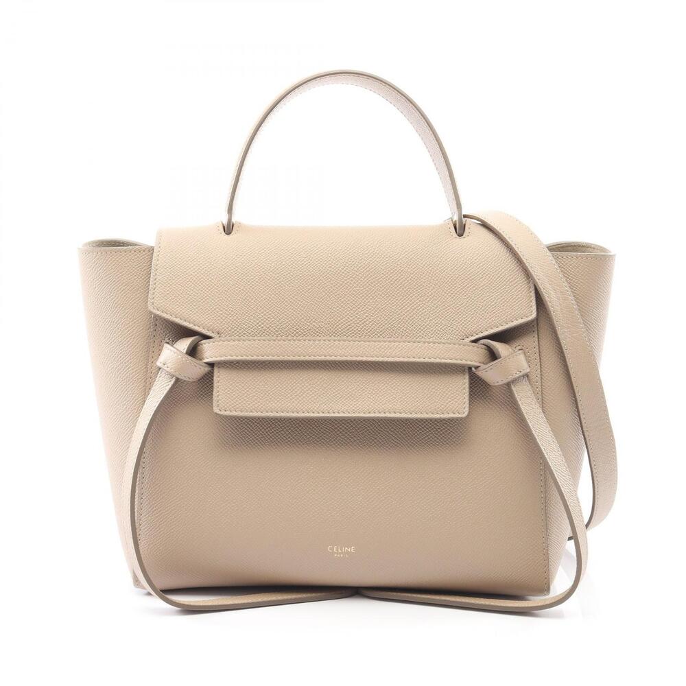 Celine BELT BAG Handbag Leather Beige